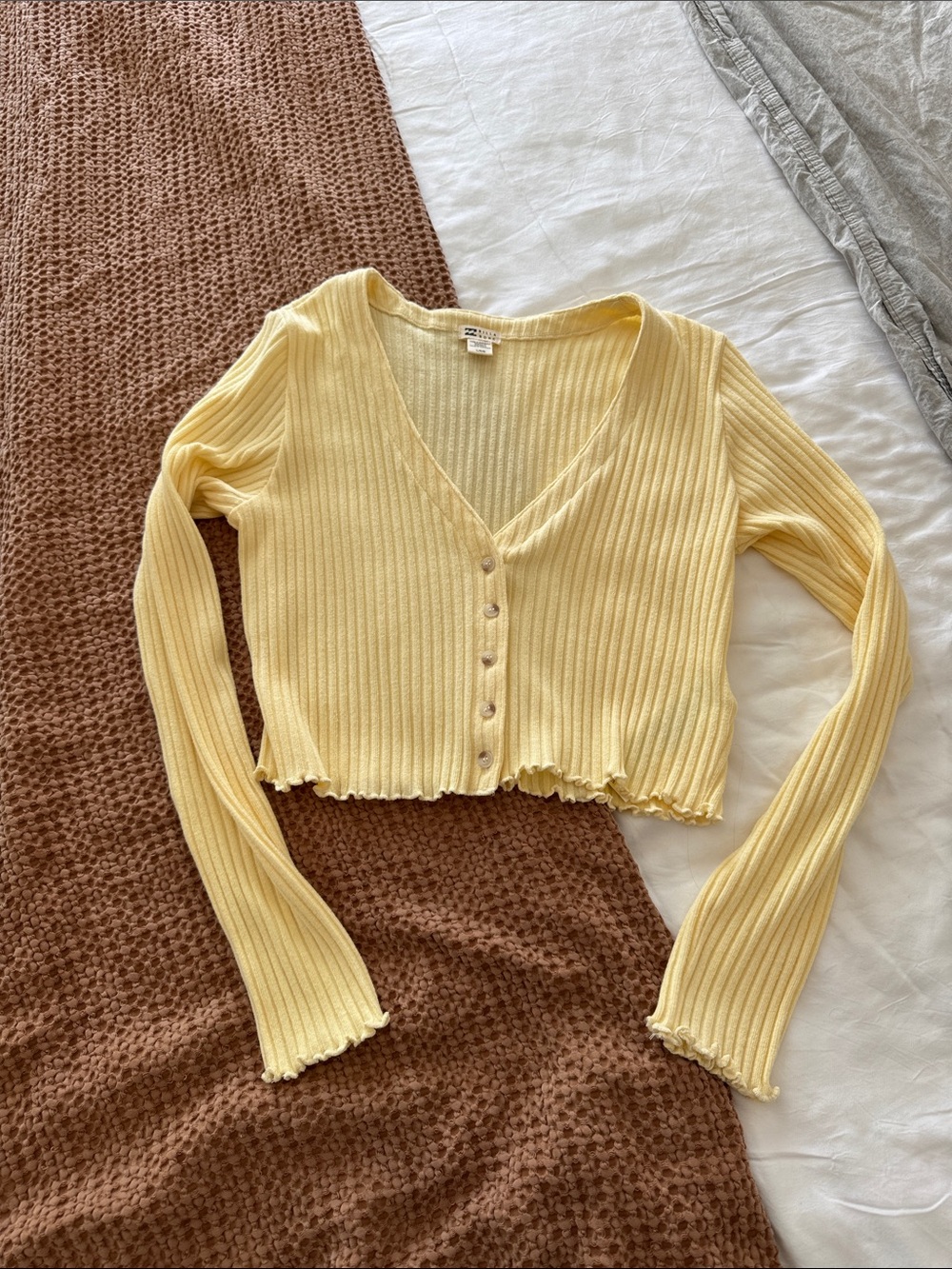 Billabong Yellow Cardigan